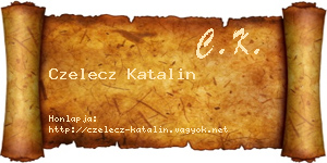 Czelecz Katalin névjegykártya