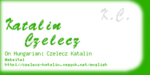 katalin czelecz business card